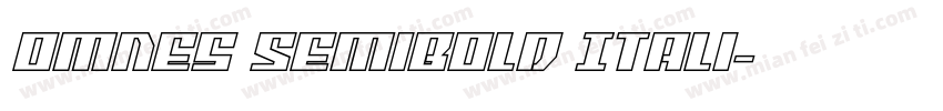 Omnes SemiBold Itali字体转换